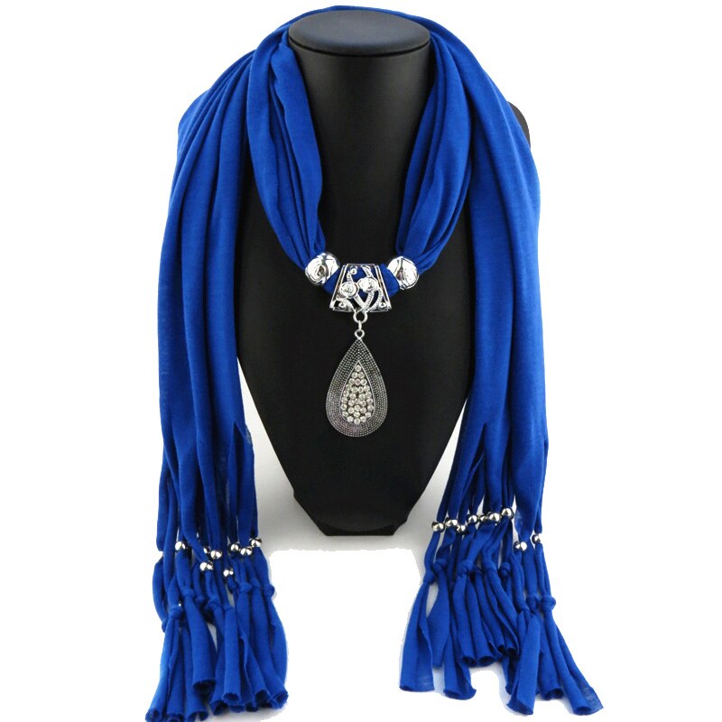 RUNMEIFA Mode-sieraden Sjaal Effen Polyester Mode Diamant Sieraden Hanger Sjaal Voor Vrouwen Waterdruppels: 4