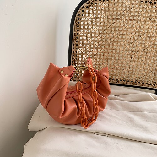 Moda bolsa de ombro chique saco das axilas para feminino pacote quadrado acrílico corrente pacote festa embreagem carteira bolsas bolsos mujer: Rosa