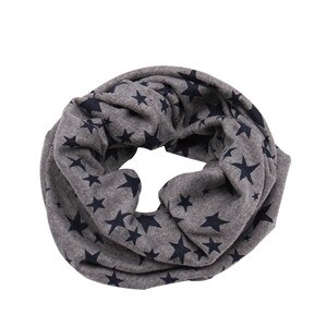 Barnscarf snood utomhus halsduk halsduk höst vinter söt lång varm stjärntryck ring halsduk för barn 7 färg: Grå