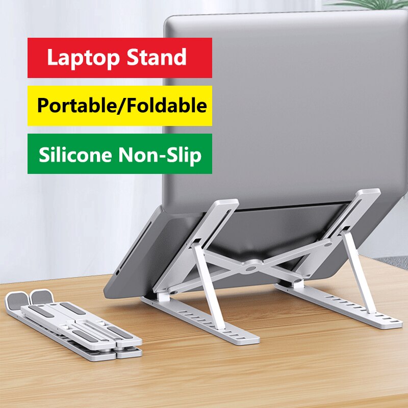 Adjustable Laptop Stand Multiply Angle Notebook Support, ABS Riser Compatible for MacBook Pro/Air, Surface Laptop/Pen Tablet