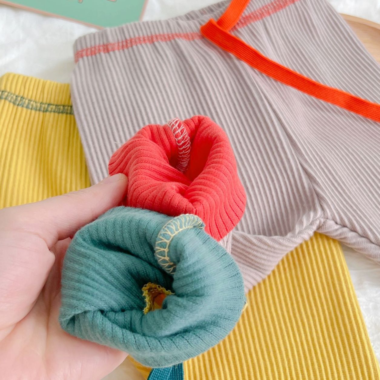 Spring New Baby Leggings Patchwork Color Kids Pants Boys Girls Cotton Ribbed Pants Casual Infant Trousers Children Harem Pants
