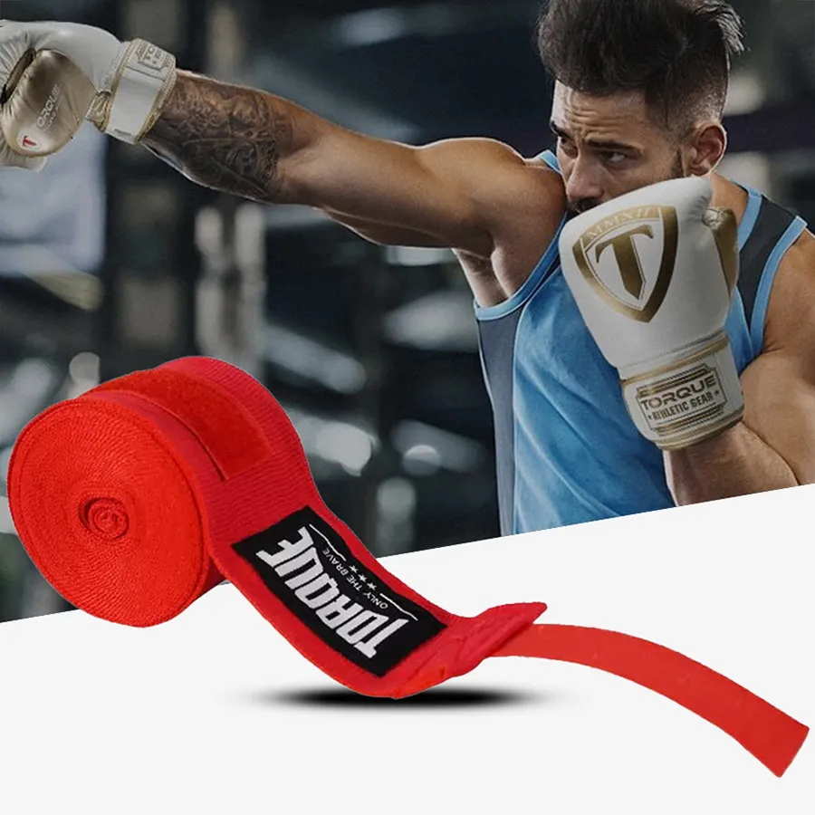 3M 5M Baumwolle Boxbandage Muay thailändisch Handgelenkbandagen Kampf Schützen Boxen Sport Kickboxen Handbandage Ausbildung Wettbewerb