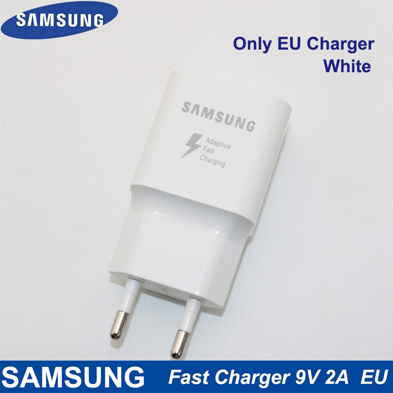 Cargador rápido para Samsung, adaptador de pared de viaje, Cable Micro USB para Samsung Galaxy S7 S6 Edge J3 J5 J7 Note4 5 A3 A5 A7: White EU Charger