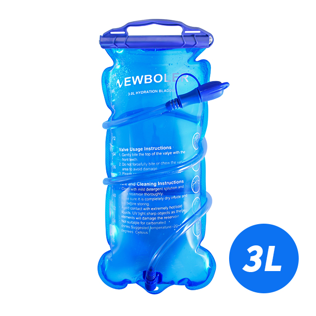 NEWBOLER Water Bag Reservoir Water Replenishment Bag Storage Bag Without Bisphenol 1L 1.5L 2L 3L Running Sports Tank Backpack: green