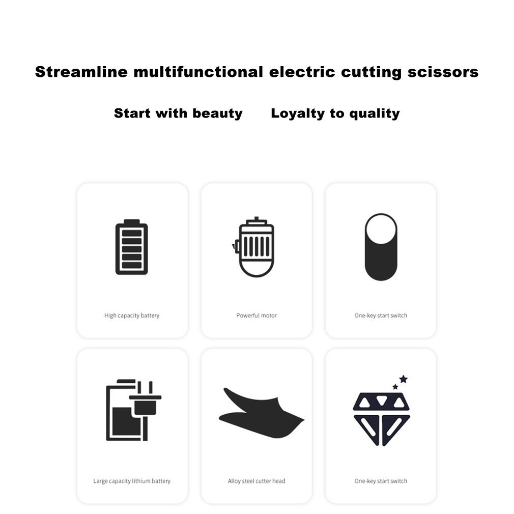 4V Cordless Electric Fabric Scissors Leather Cloth Sewing Scissor Electric Cutting Rechargeable Handheld Cutter Tool