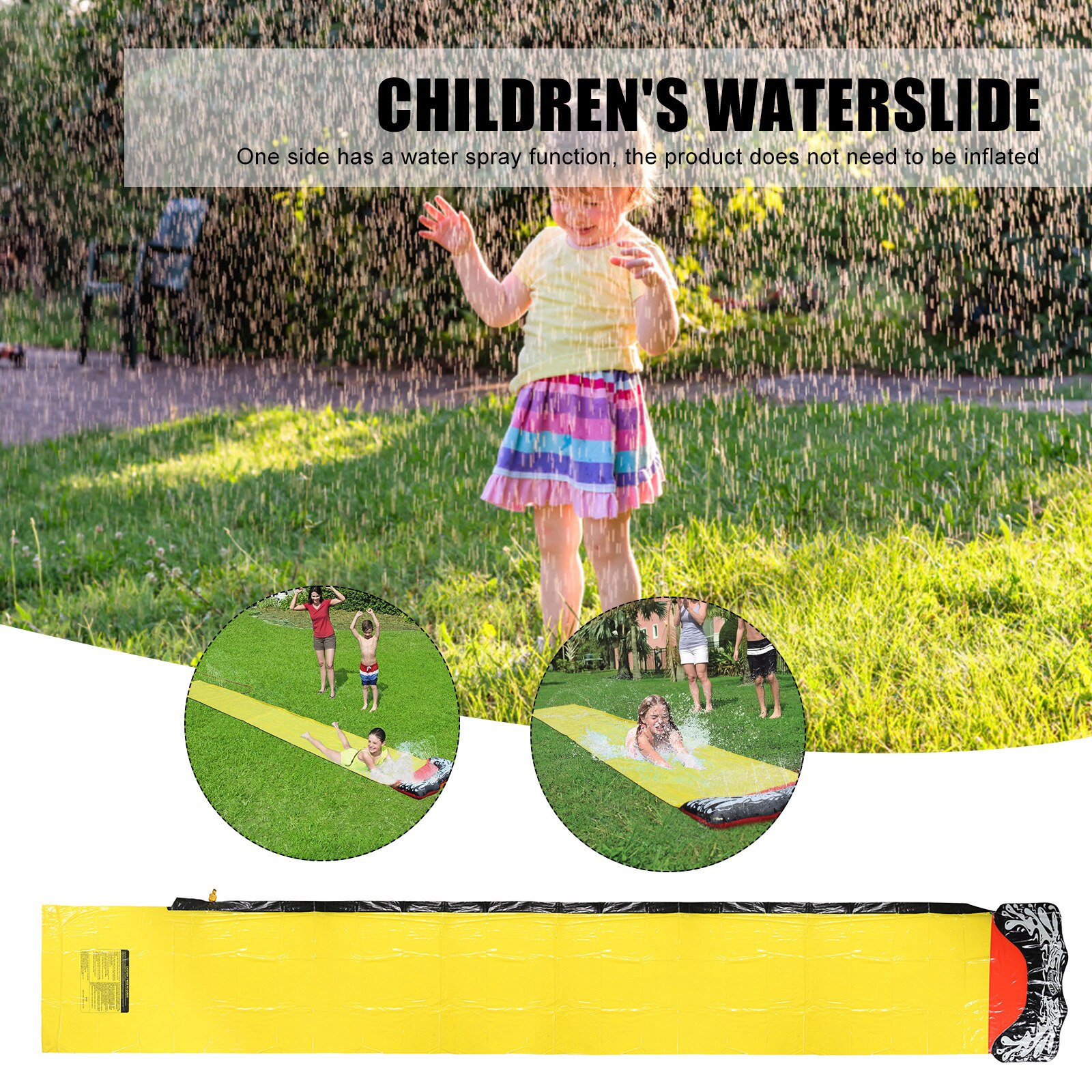 Opblaasbare Glijbanen Zwembaden Kids Games Center Achtertuin Water Gevuld Spray Slip Slides Voor Chidlren Zomer Outdoor Water Speelgoed