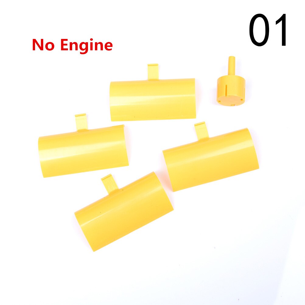 Yellow DC Micro Motor LED Lights Vertical Axis Wind Turbines Generator Blades: 01