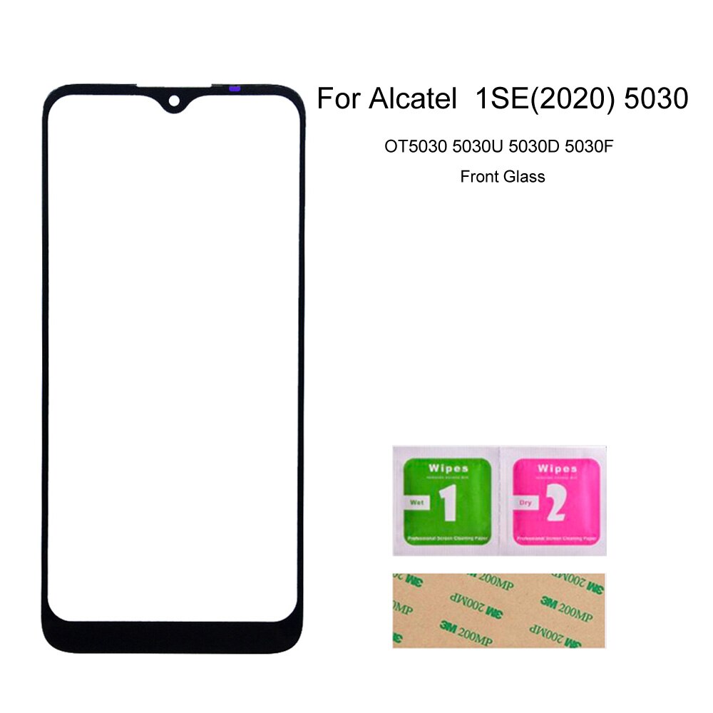 For Alcatel 1S 1SE ) Mobile Phone Touch Panel For Alcatel 1 SE S 5028 5030 Front Outer Glass Panel Repair (No Touch Screen): 5030 Black
