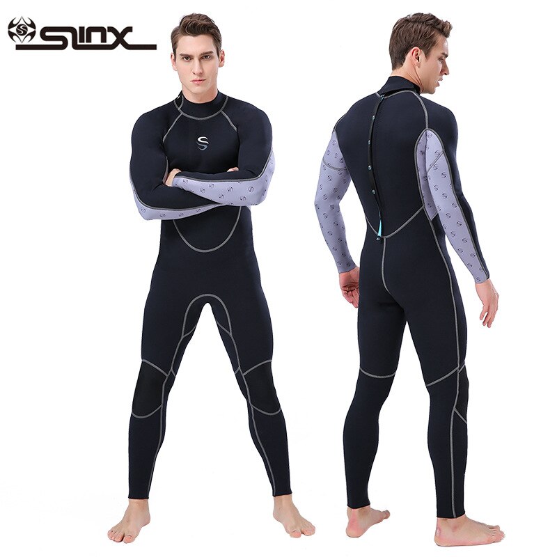 Muta da sub da uomo 2mm Zip posteriore muta intera protezione UV calda nuoto surf Snorkeling muta Neoprene