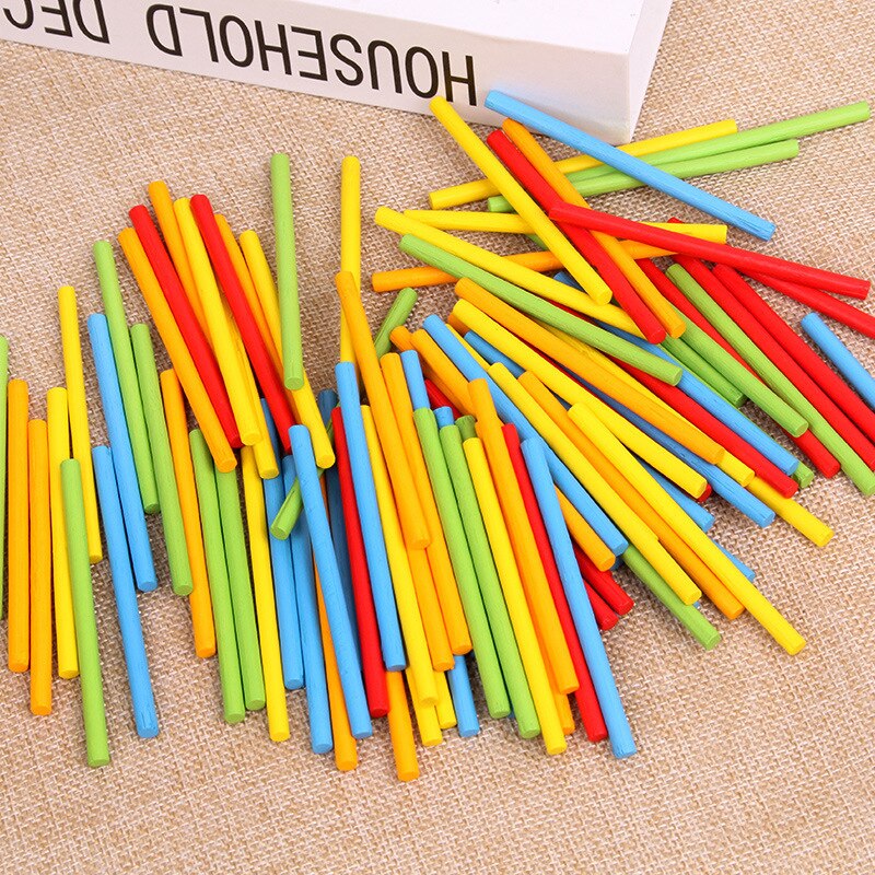 Children's Bamboo Addition Subtraction Arithmetic Stick Math Stick Children's Counting Stick Learn Early Childhood Teaching Aids