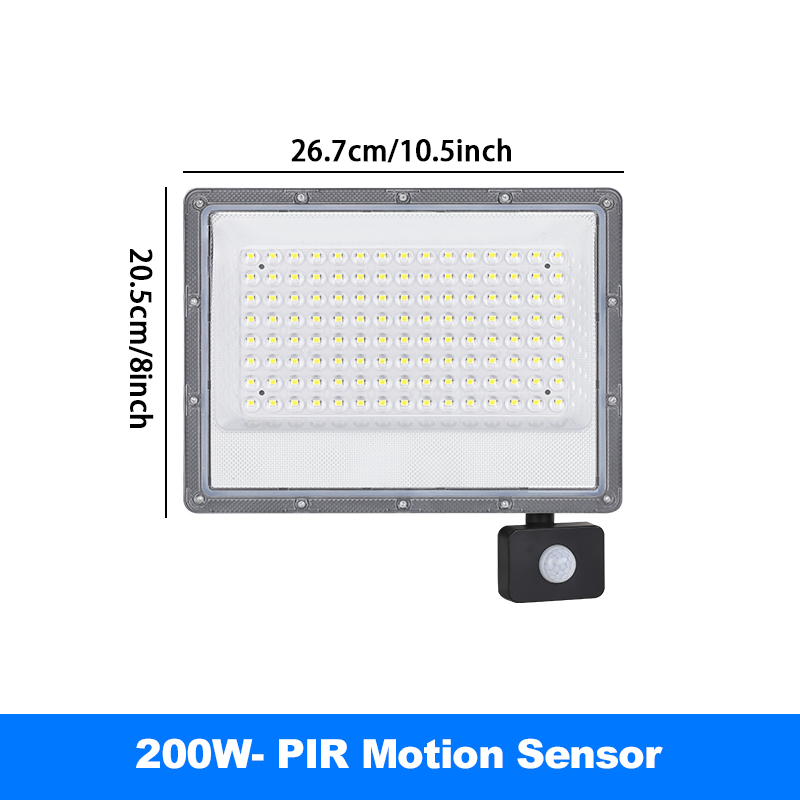 PIR Motion Sensor LED Flood Light Spotlight 220V Outdoor Projector 50W 100W 200W 300W 500W IP66 Waterproof Garden Floodlight: green