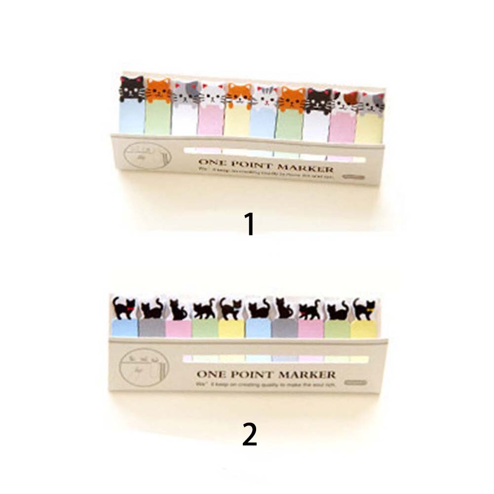 Mini Notebooks Diary Adhesive Stickers Cat Pattern Sticker Memo