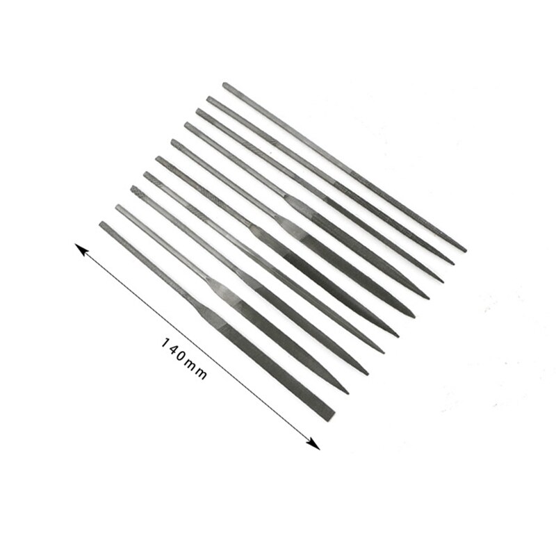 Jeu de limes à petites aiguilles de 140mm, 10 pièces, outils de bijouterie, perles, artisanat de bricolage, sculpture, outil de coupe et de réparation