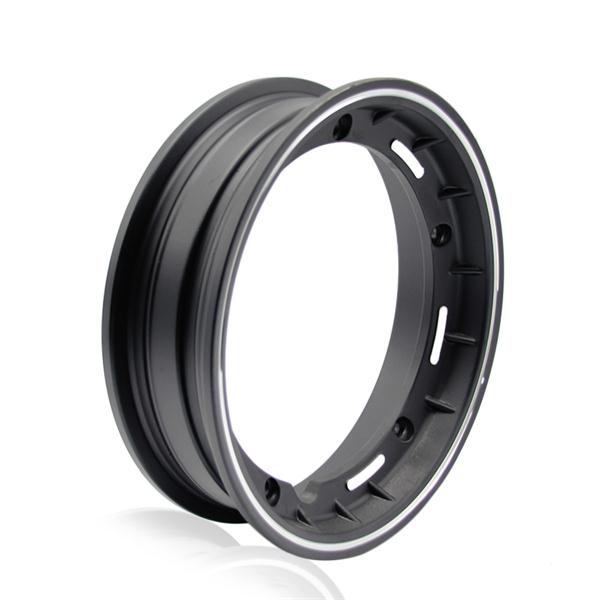 ZSDTRP, llantas para ruedas de motocicleta para lentegio Vespa PX LML T5 PX125 150 200 T5 ET3 10 pulgadas con tuerca, válvula de Oring y de inflado de carreras: Black