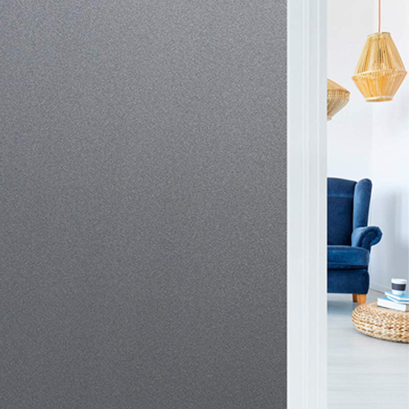 Privacy Window Glass Film Stickers Anti-ultraviolet Self-adhesive Detachable Home Security: Gray / 90x200cm