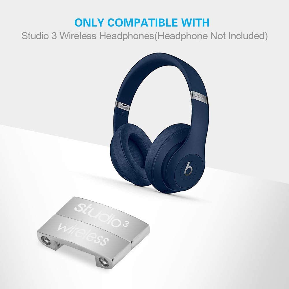 Vervanging Metalen Gesp Voor Studio 3 Hoofdtelefoon Reparatie Onderdelen Mentale Lock Logo Connector Voor Beats Studio3 Draadloze Headset