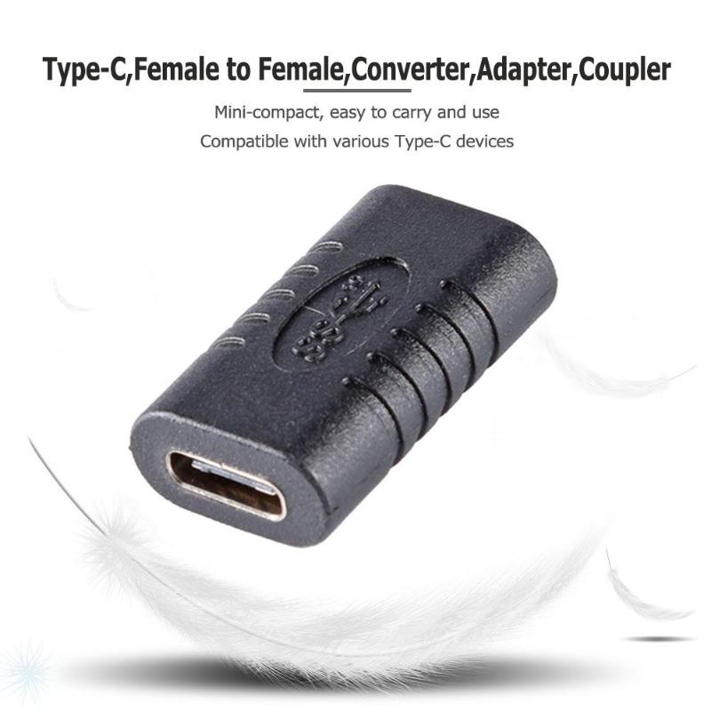 Usb 3.1 Type-C Vrouwelijke Aan Vrouwelijke Koppeling USB-C Converter Adapter Connector Type C Apparaat Converter Data Adapter Mini usb Adapter