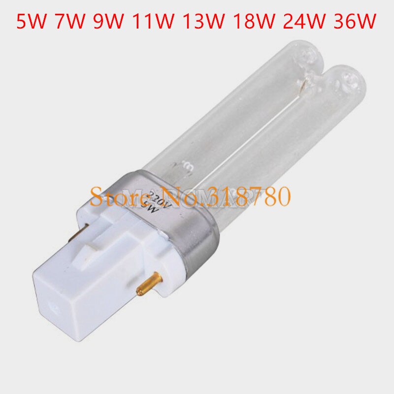 JEBO 5W-36W UV Light Replacement for Aquarium Pond UV Sterilizer Lamp Water Cleaner AC220-240V: 36W
