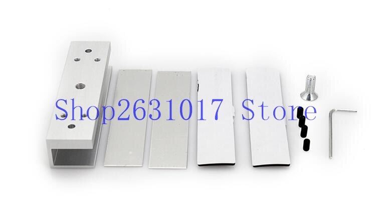 Lage Frameloze Glazen Deur Guard Systeem 180 kg Magnetisch Slot Beugel Hoge Sterkte Aluminium U-vormige Deur Klem