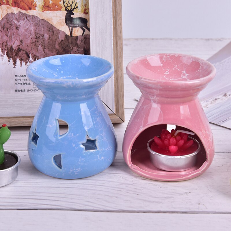 Oil Burners Candle Aromatherapy Furnace Ceramic Scent Lavender Fragrance Aromatherapy Diffuser Home Decor