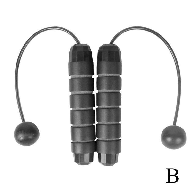 Home Gym Exercise Equipment Skip Rope Crossfit Cordless Jump Ropes Fitness Workout Jumping Training Calorie Consumption: Black