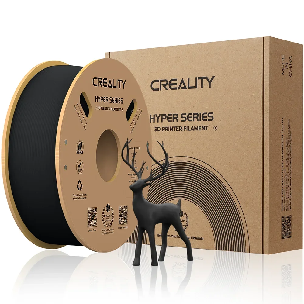 Creality PLA Filament Pro Hyper PLA High Speed 3D Printer Filament 1.75mm 1kg for Creality K1/K1 Max/Ender-5 S1: Yellow