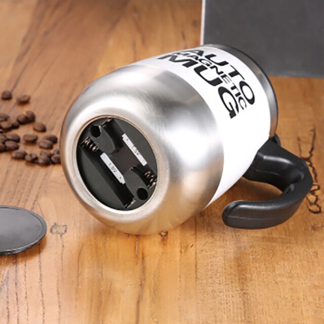 Automatisk selvrørende magnetisk krus 304 rustfrit stål kaffemælk blandekop blender smart mixer termisk kop