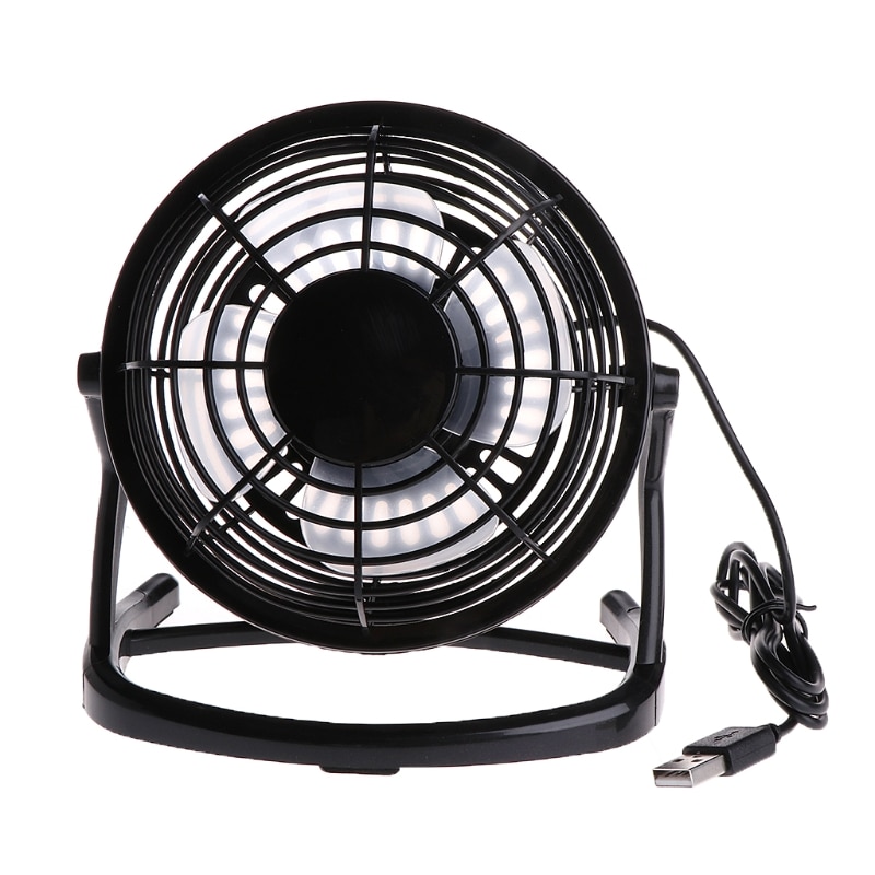 Cooling Desk Mini Fan Notebook Laptop Computer Portable Super Mute Pc Usb Cooler Desk Mini Fan Zwart