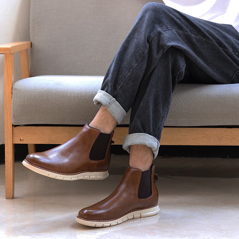 Größe 7-13 männer stiefel WOOTTEN oben männer lässig schuhe schöNe komfortable retro leder stiefel # durch507C3