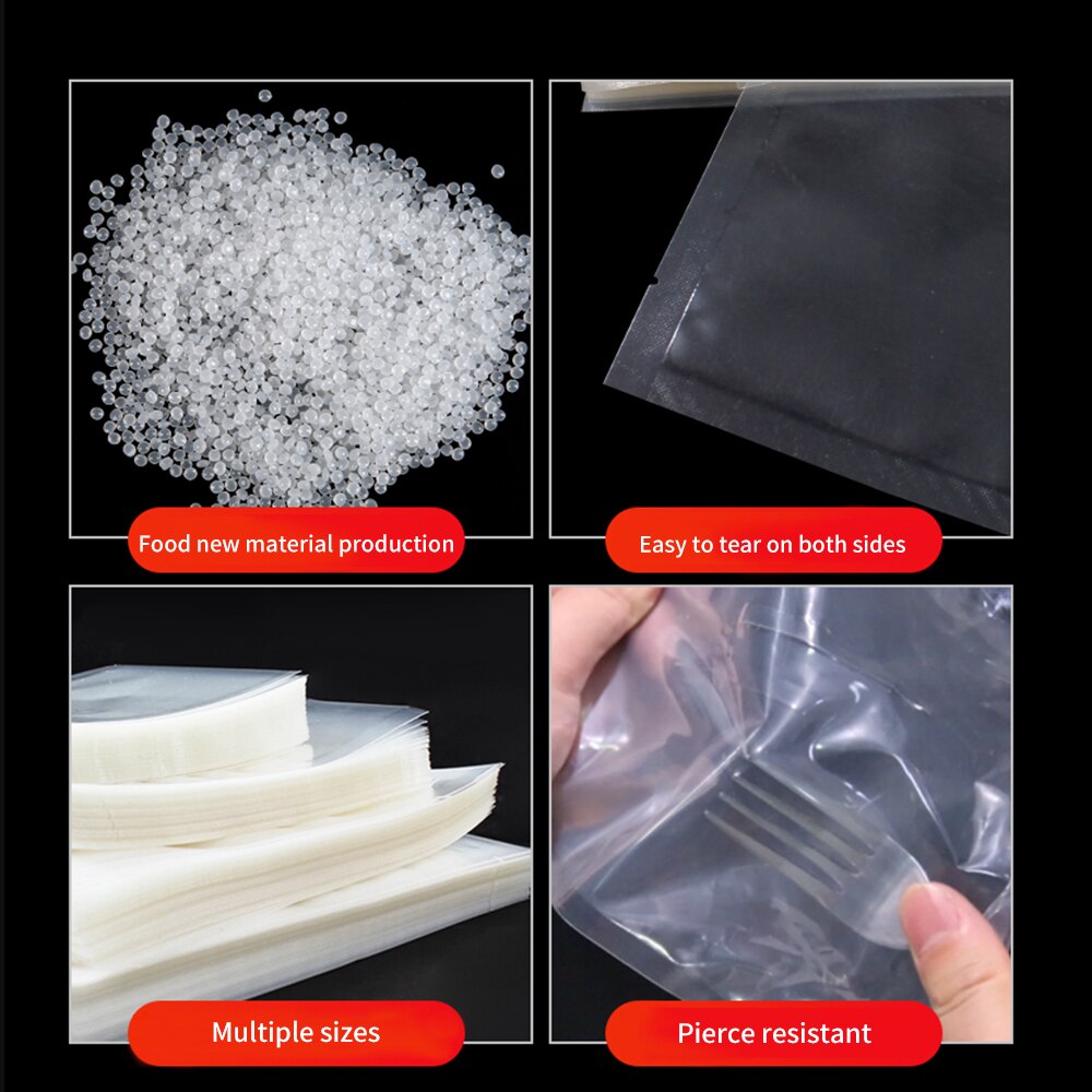 FUNHO Food Packaging Vacuum Bags Foodsaver Seal Packer 12+15+20+25+28 * 500cm 5 Rolls/Lot Keep Fresh for Kitchen