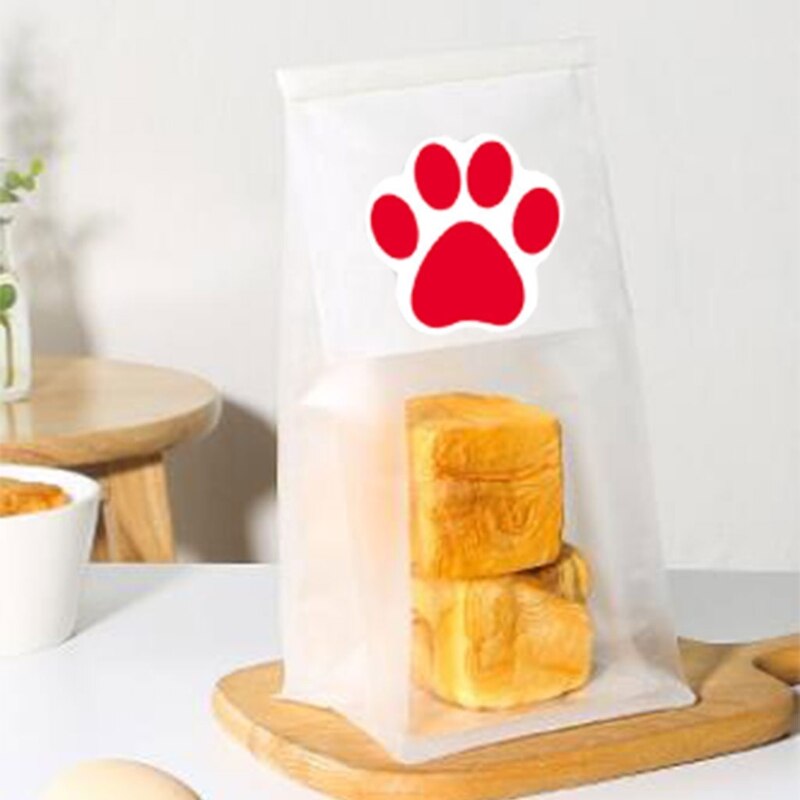 500pcs Paw Print Stickers Dog Cat Bear Paw Labels Sticker for Laptop Reward D08D