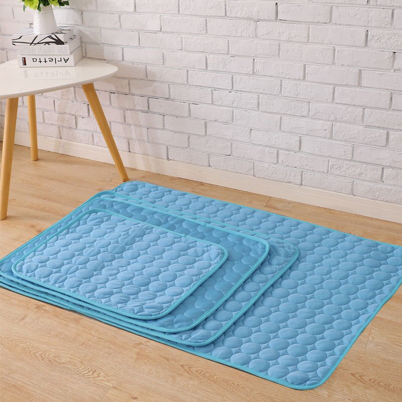 Hond Mat Koeling Zomer Pad Mat Voor Honden Kat Deken Ademend Hond Bed Zomer Wasbare Voor Small Medium Large honden: Blue / S 50X40CM