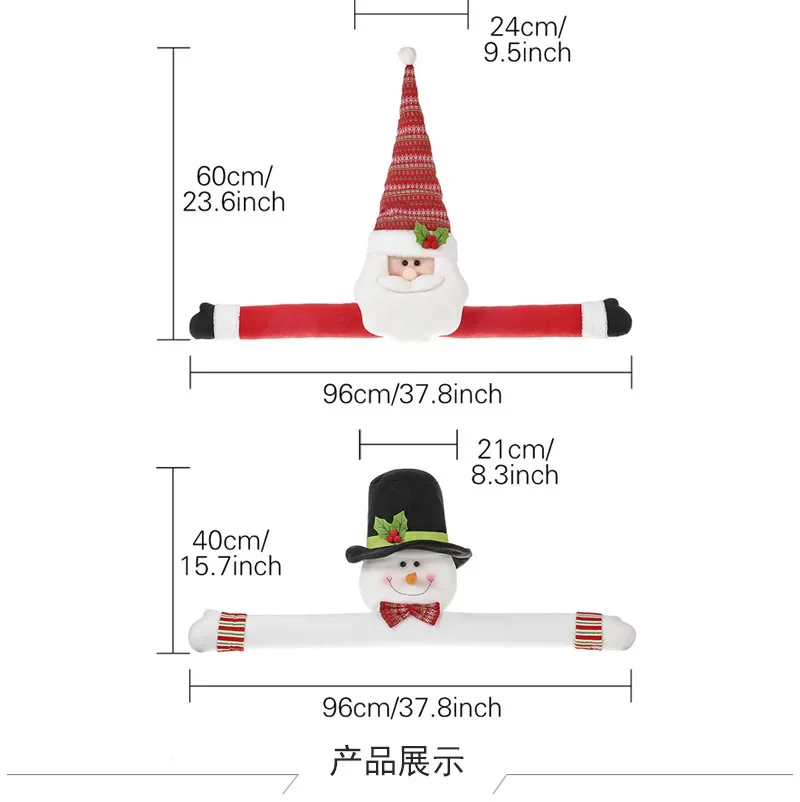 Christmas Decorative Supplies Christmas Tree Top Star Old Man Snowman Christmas Tree Hat Decoration Home Scene Decoration
