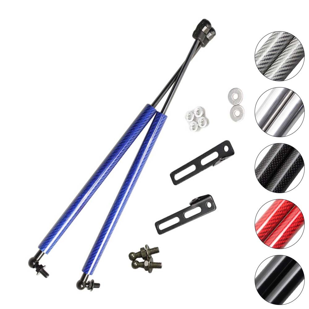 2pcs for Suzuki SX4 2007 for Suzuki Neo Baleno modify front bonnet hood Lift Supports Gas Struts Shocks damper absorber: blue carbon fiber