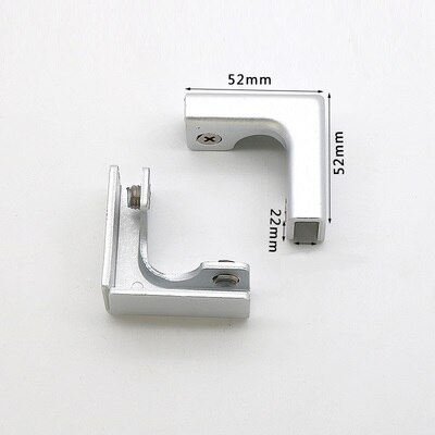 8 stk aluminium tee tl hjørne kryss glass klemme presseskruer fiskefeste vitrineskap skap montering tilkobling: L / 8 til 12mm glass