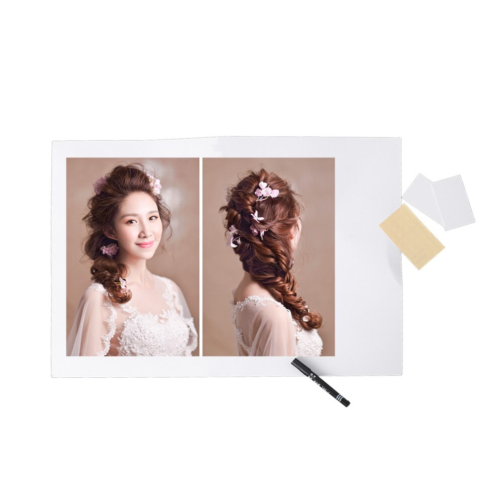 Blank DIY Paper Picture Frame with Pen Cutouts Photo Booth Props Party Supplies for Graduation Wedding Birthday (Large Size)