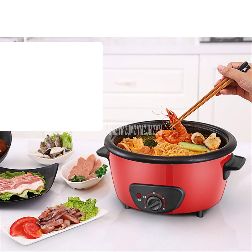 4L Electric Pot Multi Cooker Pot Separatable Non-stick Coating Electric Cooking Machine Stewing Hotpot Cooker 1450W RHG-40A1