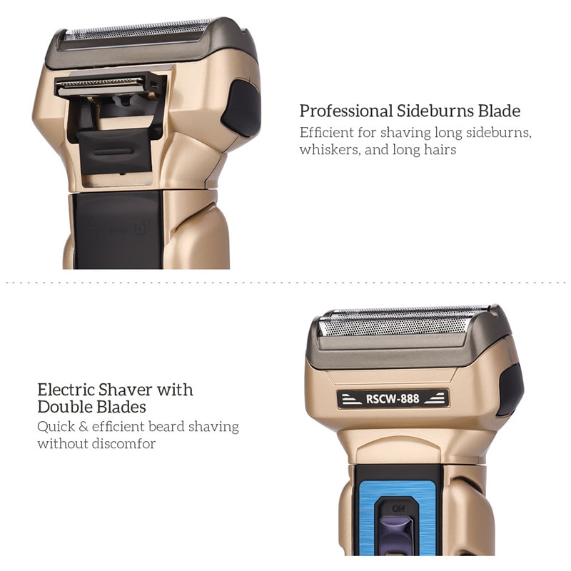Rasoir électrique 3 en 1 à double alimentation, tondeuse Rechargeable, sans fil, accessoire de toilette pour hommes, Kit de toilettage