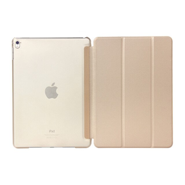Luxury Tablet Shockproof Smart PU Leather Stand Slim Case Cover for Apple IPad Air 1 Coque for I Pad 5 6th Generation 9.7 Inch: Gold