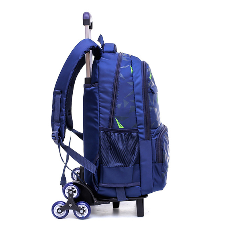 Rangen 4-9 Kids Trolley Boek Schooltas Jongens Meisjes Rugzak Waterdichte Verwijderbare Kinderen Schooltassen Met 2/6 Wielen trappen