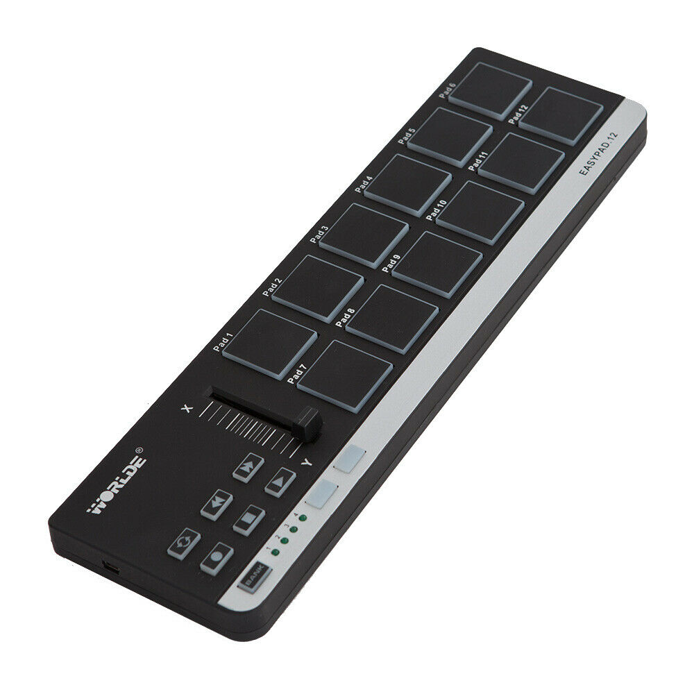 Worlde – contrôleur Midi pour clavier de Piano Easypad.12, Instrument de musique, Interface de tambour