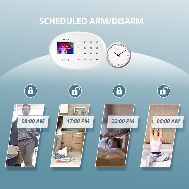 Kerui DIY Wireles Sicherheit Alarm System WIFI GSM Bewegung Sensor Heimat Einbrecher Sicherheit Alarm Bausatz 6 Sprachen Umschaltbar 120dB