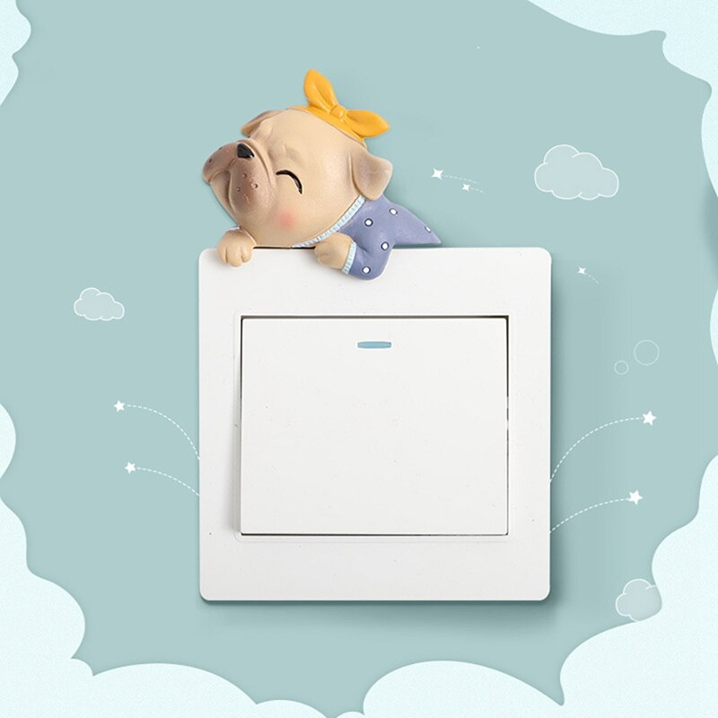 Bago Hars Stickers Schakelaar Leuke Cartoon 3D Muur Op Stickers Schakelaar Decoratie Hond Stickers Schakelaar Licht Slaapkamer Home Decoratie