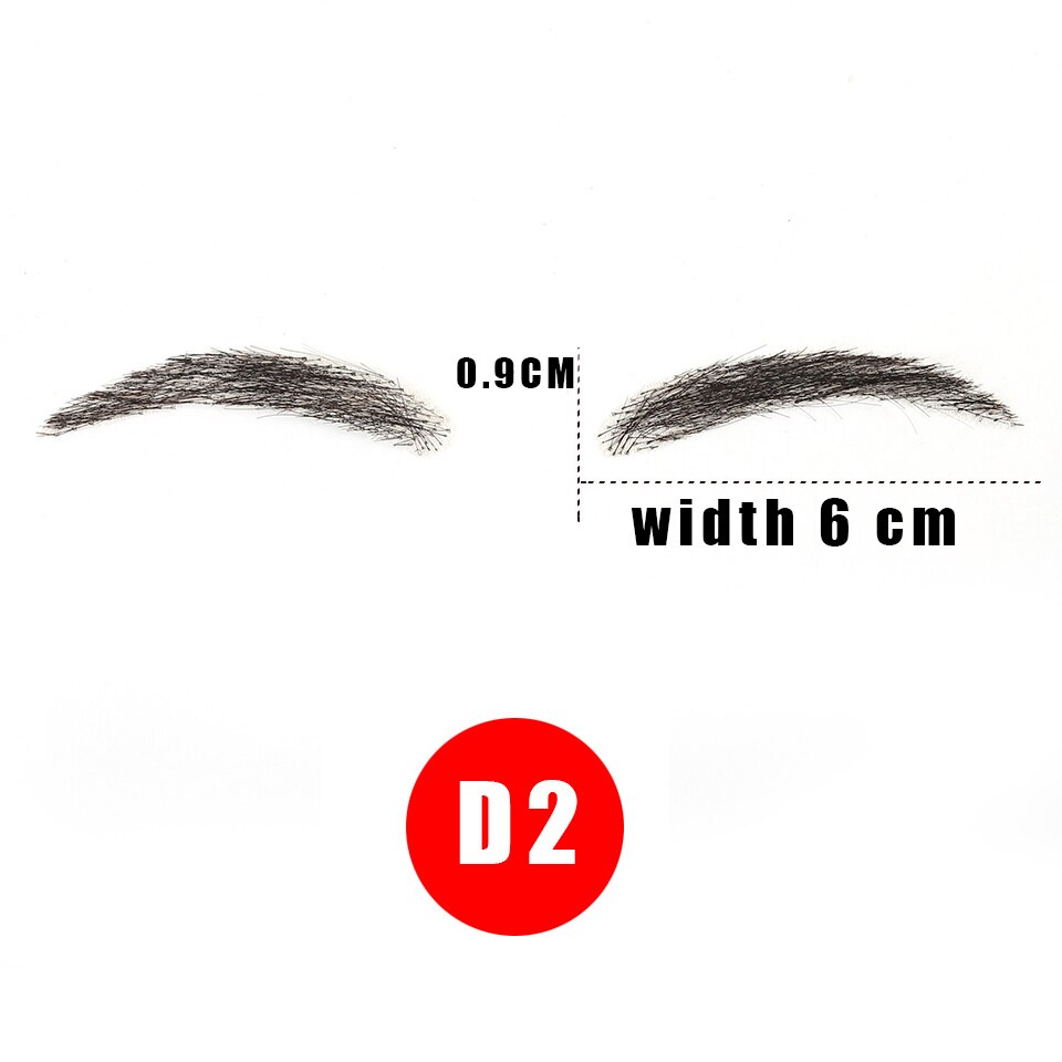 DIFEI Eyebrows Three-dimensional Shape Eyebrow Type Real Easy To Wear Wig Straight High Temperature Fiber: T1B/350