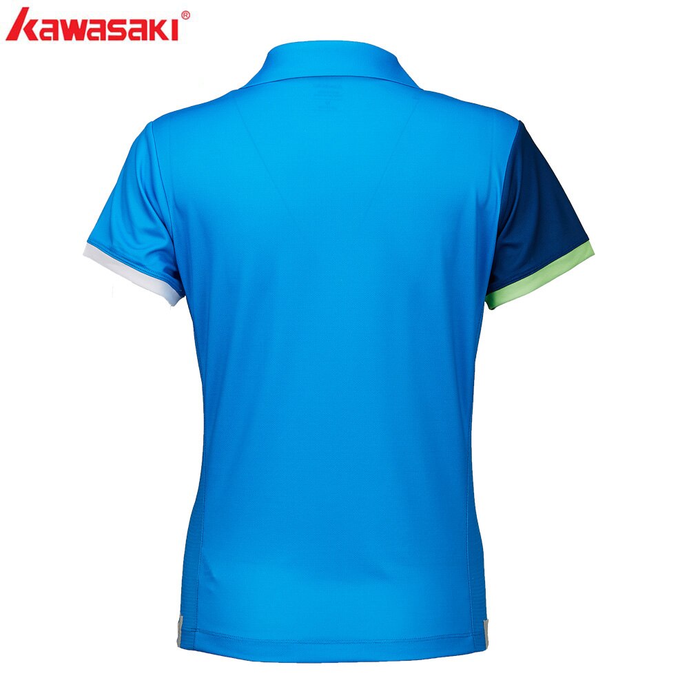 Kawasaki verano camisetas deportivas tenis bádminton camiseta transpirable de manga corta Camiseta para mujer ST-S2102