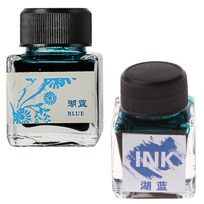 25ml Bottled Glass Smooth Writing Fountain Pen Ink Refill School Student Stationery Office Supplies,11 Colors for Choices