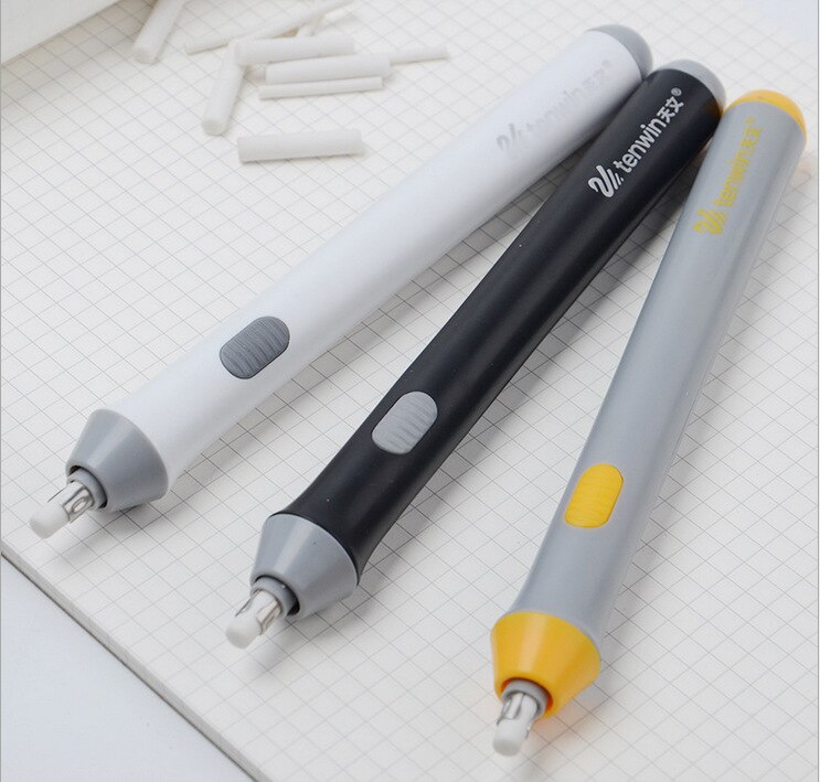 Electric Eraser 162 Refills Battery Powered Sketching Highlight Eraser Artists Stationery for Pencils Drafting/ Graphite Drawing