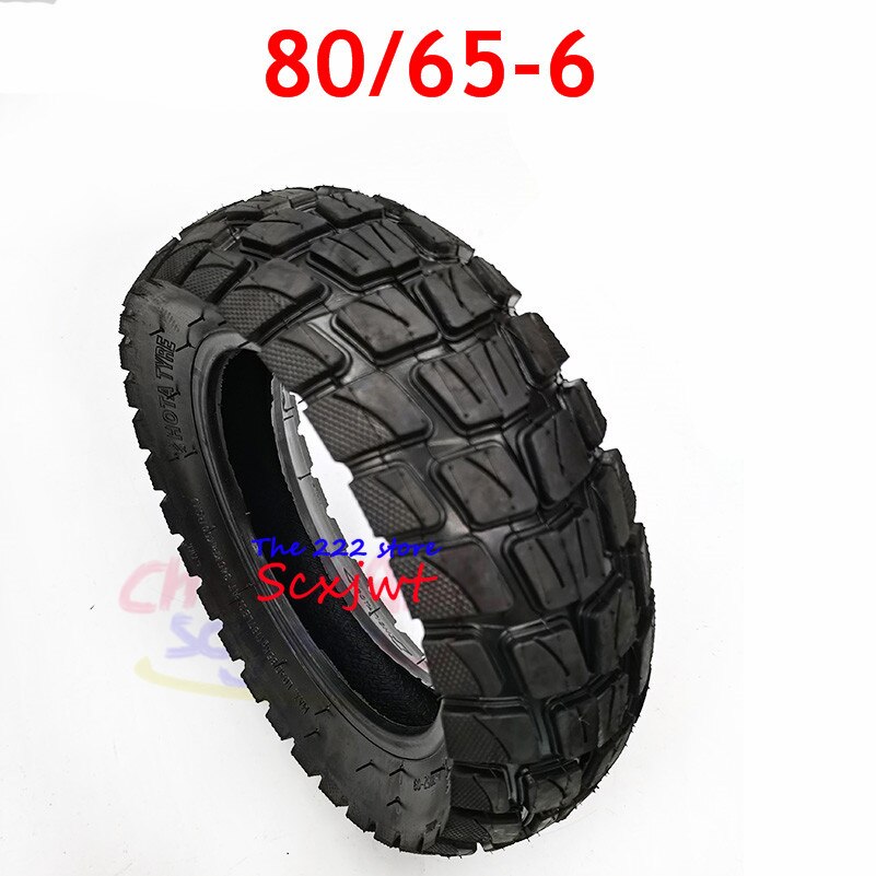 10x3 Inch Electric Scooter Tubeless Vacuum Tire 80/65-6 Scooter Vacuum Off-road Tyre 10 Inch Widening and Thickening Tire