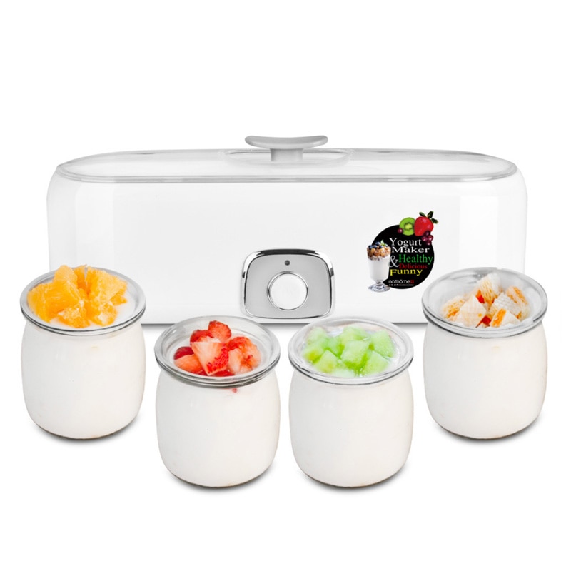Máquina de iogurte caseira nsn601 faça você mesmo, copo de vidro, iogurte caseiro, máquina de fermentação automática de iogurtes