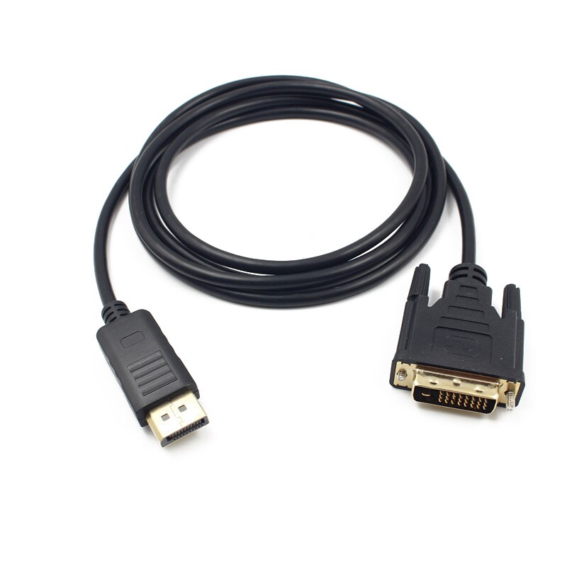 1.8 M Display Port DP naar DVI Adapter Kabel Male naar DVI-D 24 + 1Pin Male Adapter Converter voor Projector TV PC